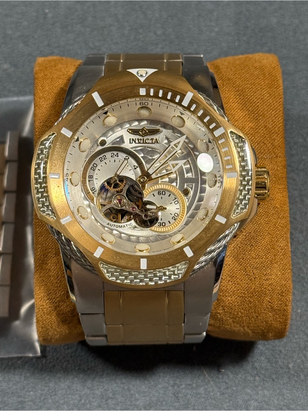Invicta 31175 Bolt Two-Tone Gold and Silver Open-Heart Automatic Watch